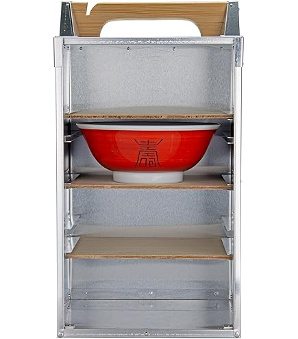 Amazon｜エムテートリマツ アルミ出前箱 縦型 3段 丼3ヶ対応 おかもち